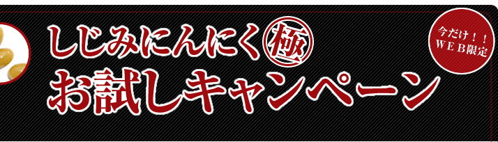 しじみにんにく極お試しキャンペーン